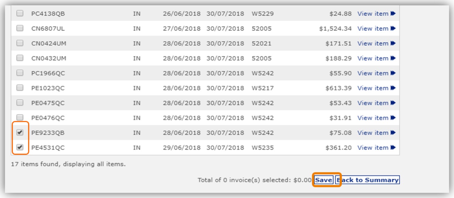 View and Pay Invoice