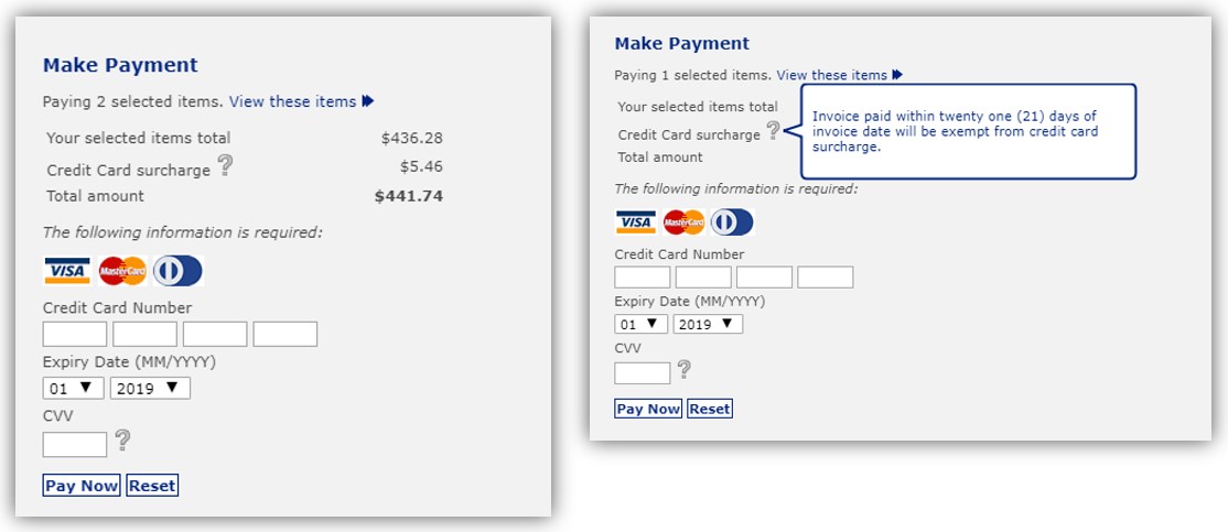 View and Pay Invoice