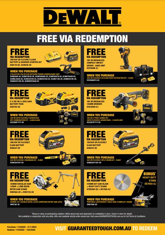 Dewalt Redemptions 